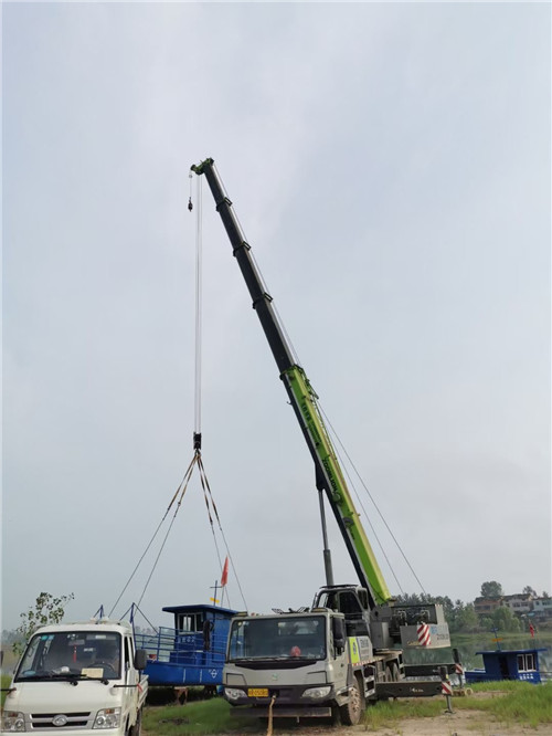 门源桥梁建设吊装案例